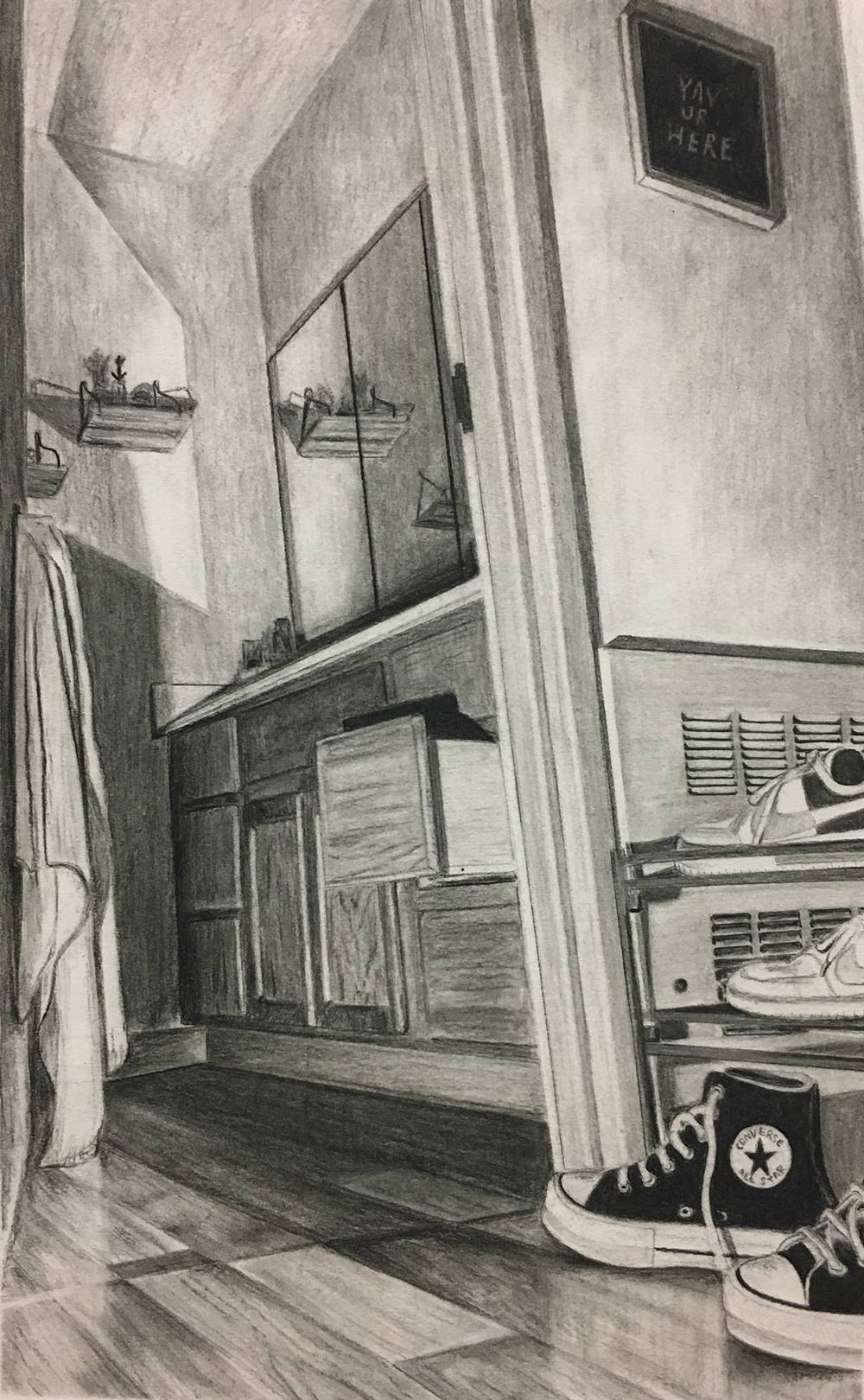Perspective Drawing from ART 157 - Foundations: Intro to Drawing II